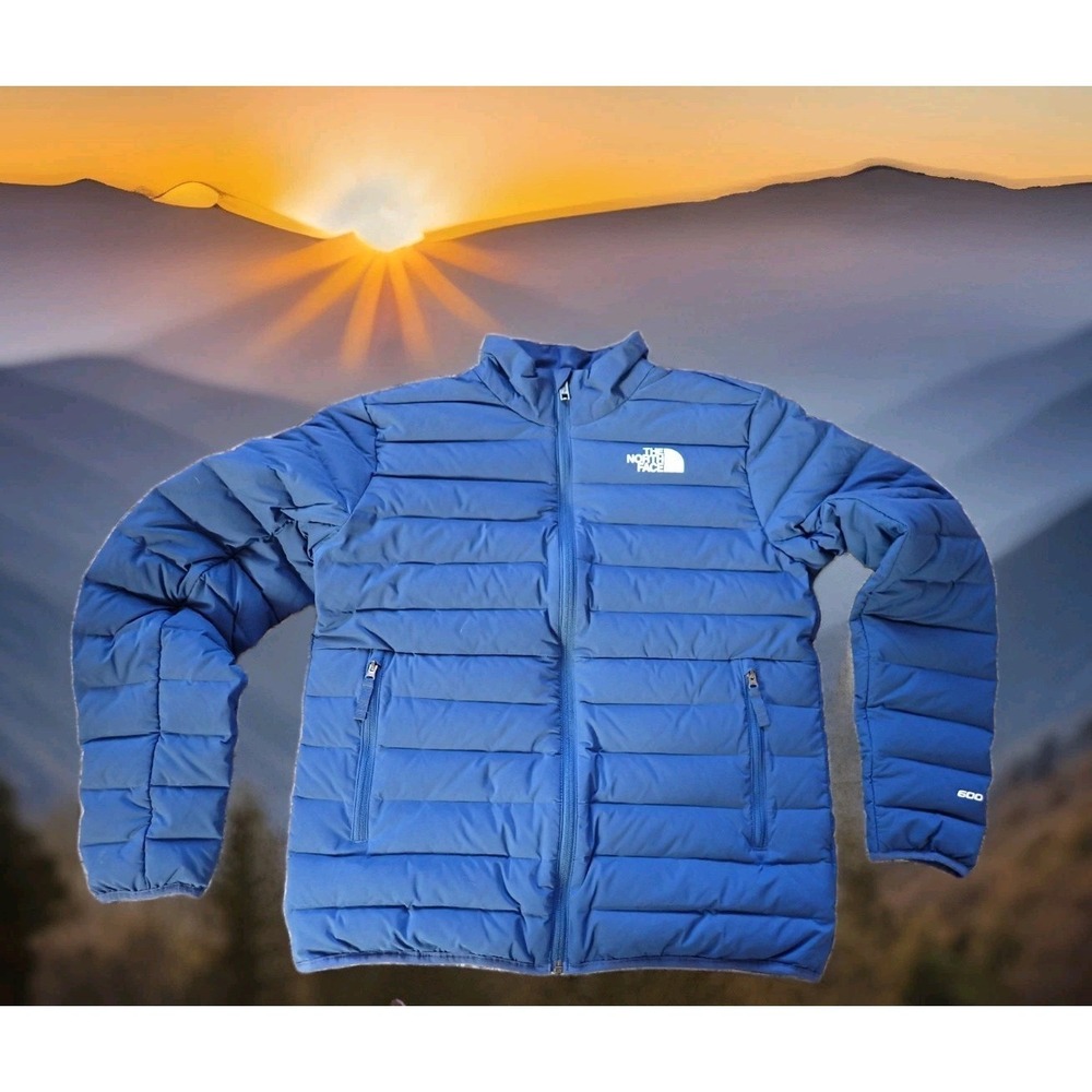 The North Face Puffer Jacket Boys XL 14/16 Blue Excellent 600 Down Insulated
